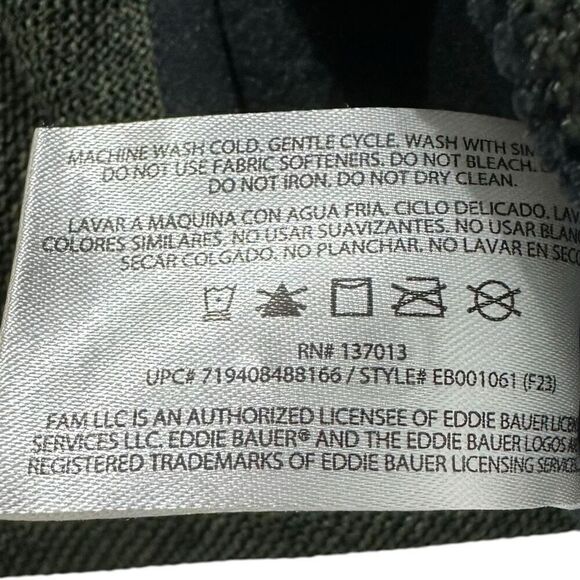 Eddie Bauer Men's Sweater Fleece Size Small - Picture 8 of 9